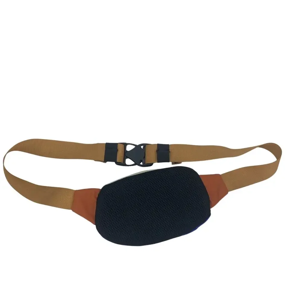 KAVU Fanny Pack Blue Mint Orange Brown Small - Picture 5 of 5